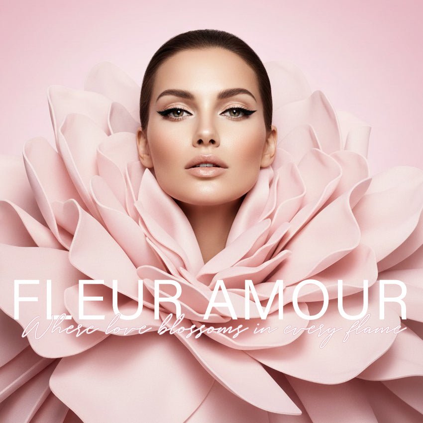 Fleur Amour Premium Scented 2 wick Candle 380G - YJCO FRAGRANCE