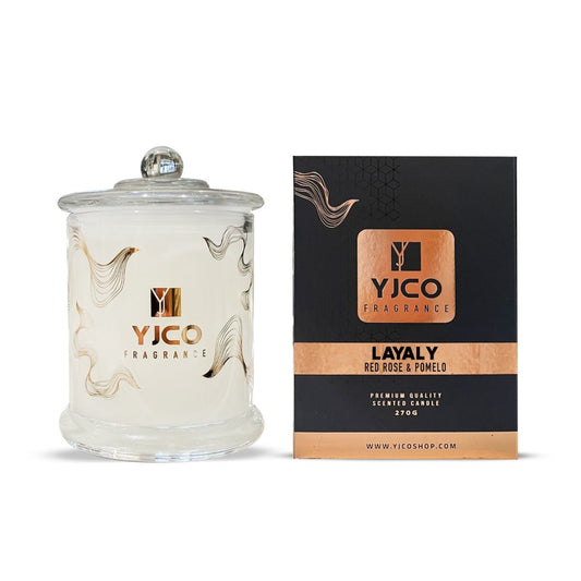 Layaly Premium Scented 2 wick Candle 270G - YJCO FRAGRANCE