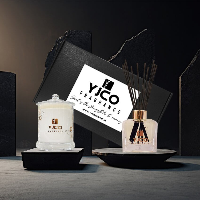 Luxe Gift Box X Large Candle With Reeds Diffuser - YJCO FRAGRANCE