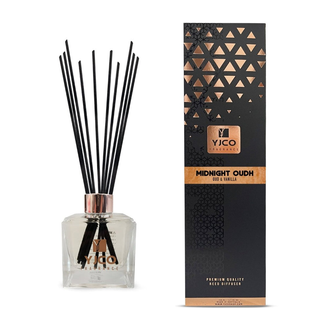Midnight Oudh Premium Reed Diffuser 140ML - YJCO FRAGRANCE